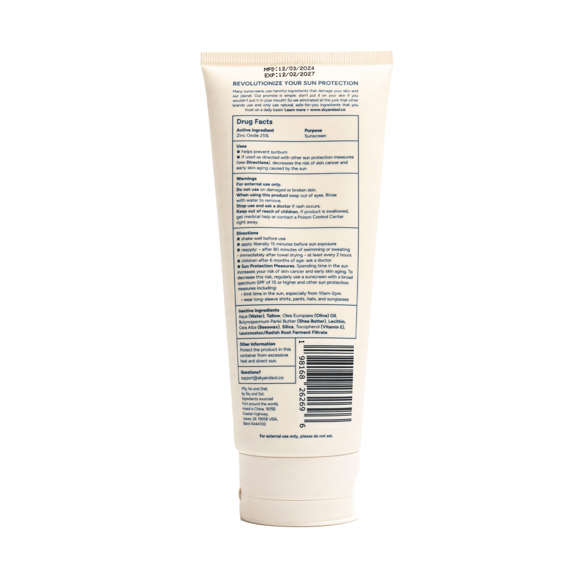Sky And Sol Body Sunscreen SPF 50 7.05 oz (INT)